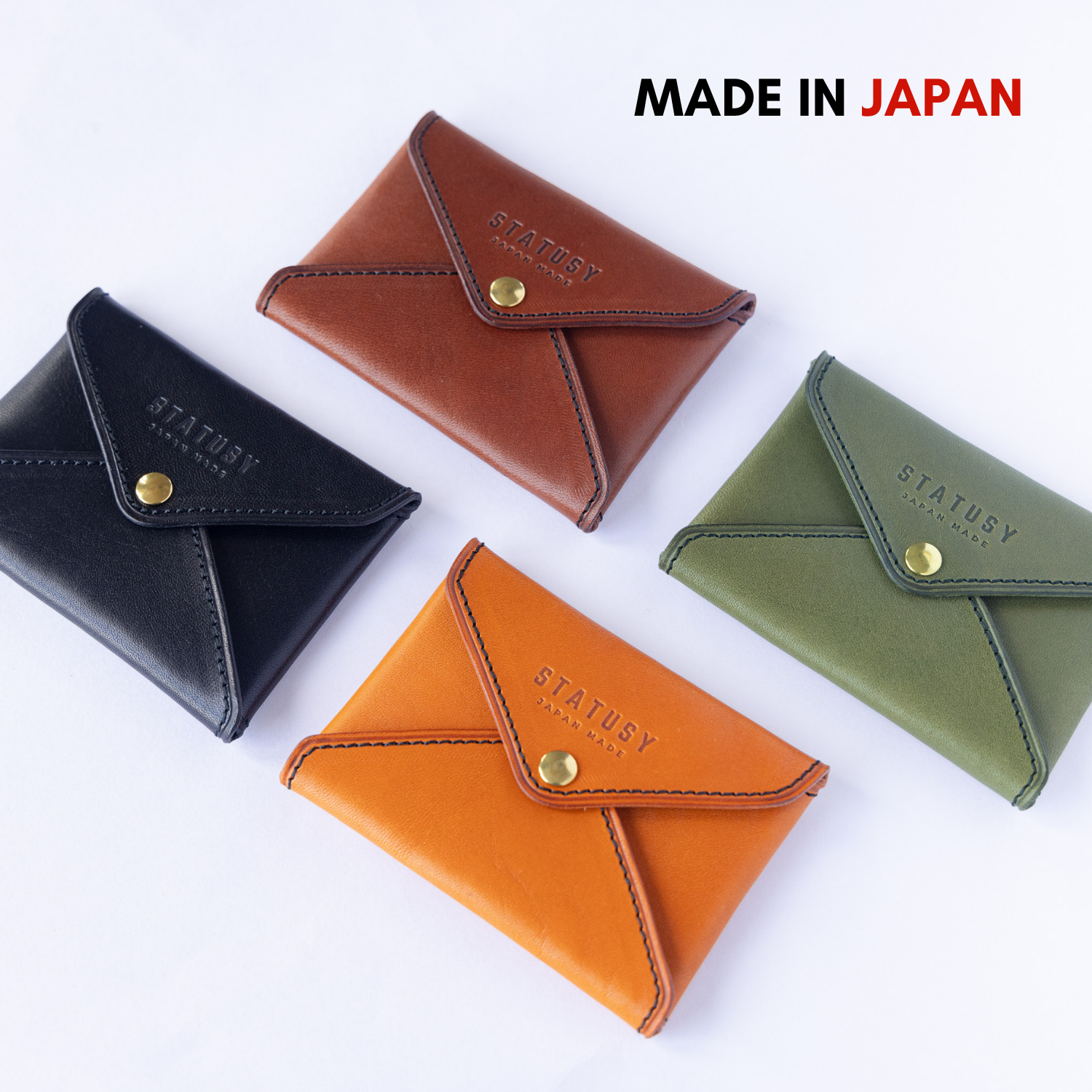 栃木皮革 信封名片夾