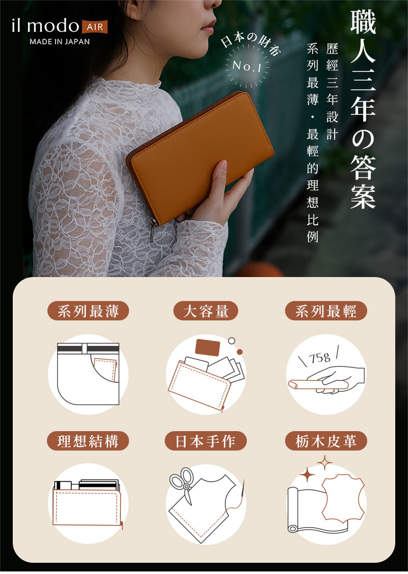 il modo AIR 小長夾【首波預售9折優惠，加入購物車自動折扣】